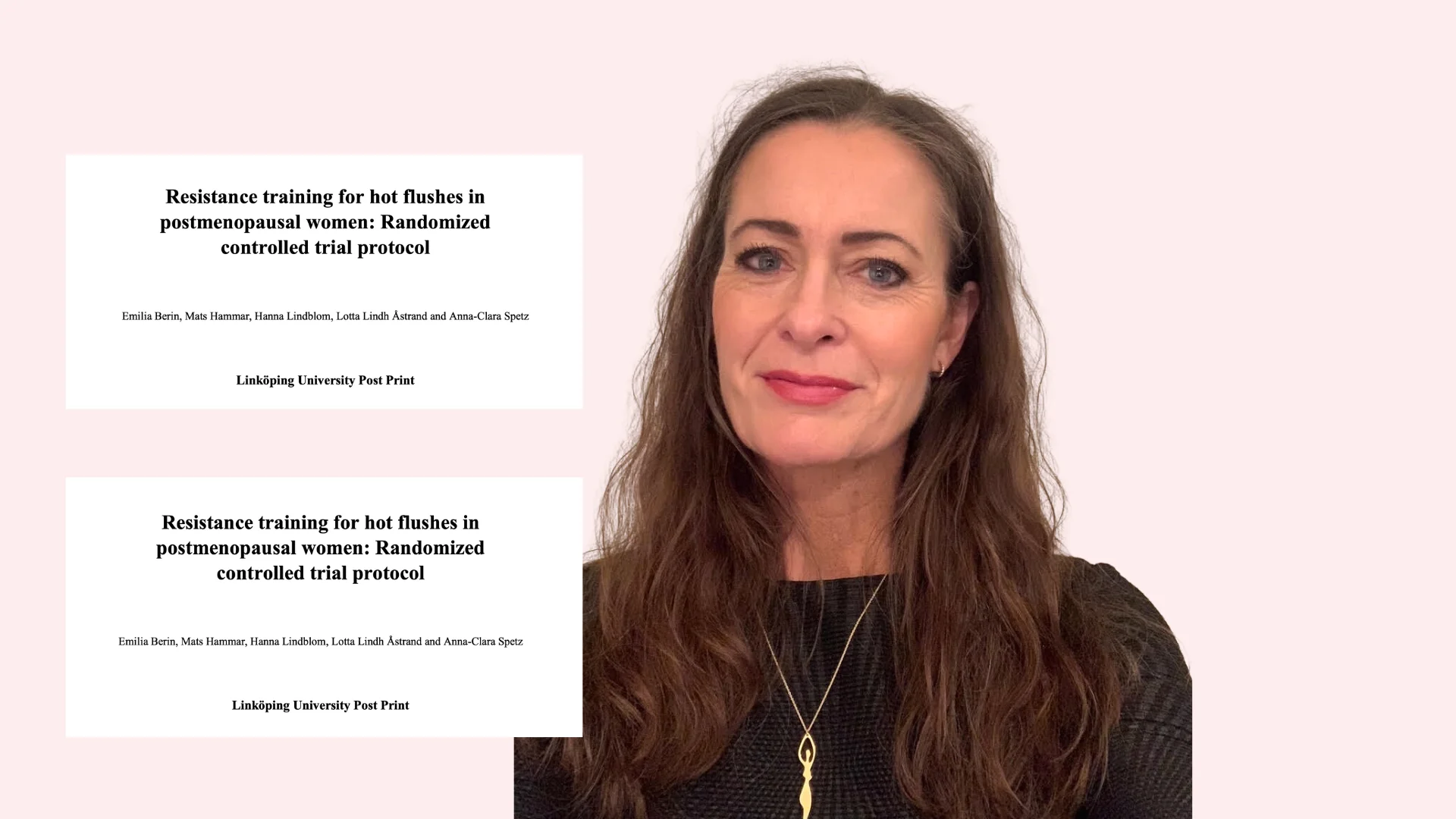 Anna-Clara Spetz Holm forskar om klimakteriet på Linköpings universitet